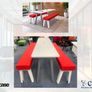 Steelcase High Table & 2 Benches - Grade A Image 2