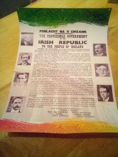 1916 bi lingual proclamation poster