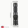Outdoor Multifunctional Portable Rechargeable Flashlight with Premium Case, Featuring High-intensity Strobe, Telescopic Zoom, Magnetic Attachment, Extended Runtime, COB Work Light, Multi-purpose Side Light. Suitable for Home, Camping Image 2