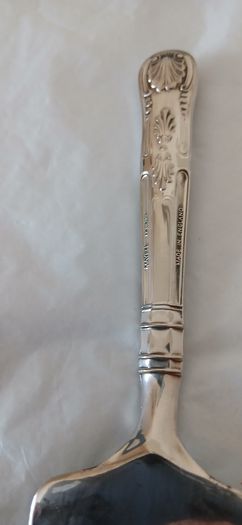 Vintage Mayell cake server. SILVER PLATED 10 inch. .