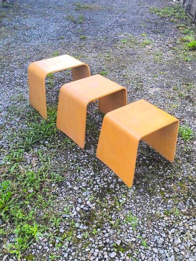 Vintage 90s IKEA "Benjamin" Nesting Stools (Set of 3)