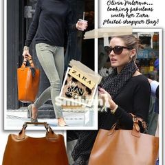 Zara buffalo leather bag