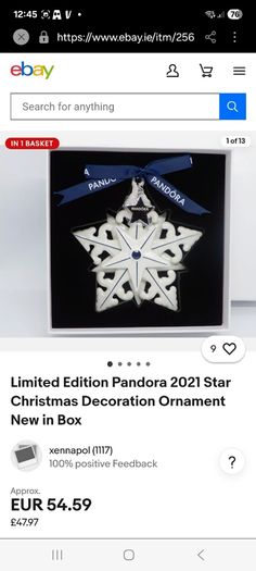 pandora Christmas tree decorations