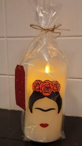Frida kahlo inspired led candles