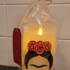 Frida kahlo inspired led candles