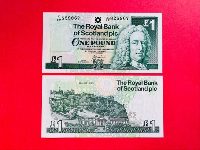 Scotland  1 Pound  2001   Pick 351e   ( Uncirculated )