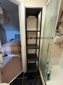 IKEA ENHET High Frame with Shelves (Anthracite, 30x30x180 cm) - Excellent Condition