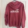 Adidas Women's Pink Hoodie with Large Logo on Back - Size XS Image 2