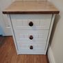 Bedside locker / table - 3 drawers Image 3