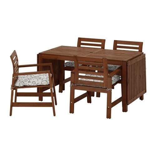 IKEA APPLARO,Drop-leaf table, brown