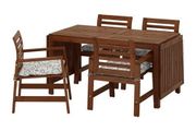 IKEA APPLARO,Drop-leaf table, brown