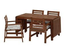 IKEA APPLARO,Drop-leaf table, brown