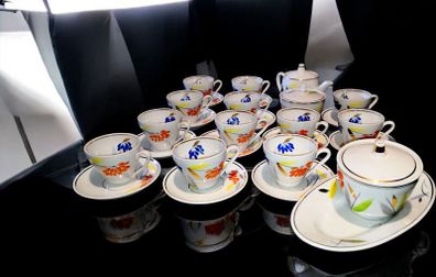 Unusual and beautiful vintage teaset