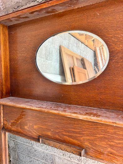 Fireplace surround Art Deco style.