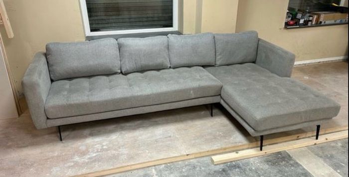 Sofa L Corner Grey