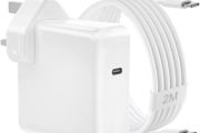 Compatible with Mac Book Pro/Air charger, USB-C power adapter, 110W laptop type-C fast charger, with 2m C-to-C cable, suitable for Mac Pro 16/14/13/15 inches, Mac Air 2022/2021/2020/2019/2018