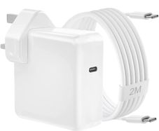 Compatible with Mac Book Pro/Air charger, USB-C power adapter, 110W laptop type-C fast charger, with 2m C-to-C cable, suitable for Mac Pro 16/14/13/15 inches, Mac Air 2022/2021/2020/2019/2018