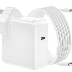 Compatible with Mac Book Pro/Air charger, USB-C power adapter, 110W laptop type-C fast charger, with 2m C-to-C cable, suitable for Mac Pro 16/14/13/15 inches, Mac Air 2022/2021/2020/2019/2018