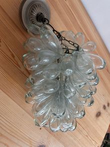 Handblown glass light fitting/ shade