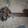 Vintage Metal Skeleton Key Thermometer Image 2