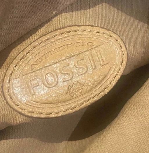 Fossil leather clutch bag. Unique sample bag