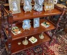 Mahogany dumb waiter