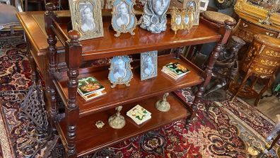 Mahogany dumb waiter