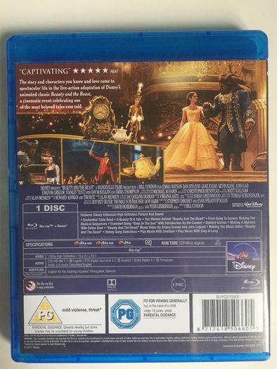 Beauty & The Beast (Disney) [2017) Emma Watson [Blu-ray Movie]