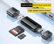 4-in-1 Multi function USB TYPE-C Card Reader External Storage Black Stretch for Memory Stick USB 2.0 Mini SD TF Card Reader
