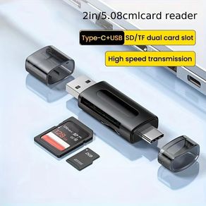 4-in-1 Multi function USB TYPE-C Card Reader External Storage Black Stretch for Memory Stick USB 2.0 Mini SD TF Card Reader