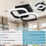 NEW SALE | Ceiling Light Modern 22W LED Cool White 6000K Acrylic Square Ceiling Lamp for Hallway Office Bedroom Kitchen Living Room Bedroom Ceiling Lights Image 3