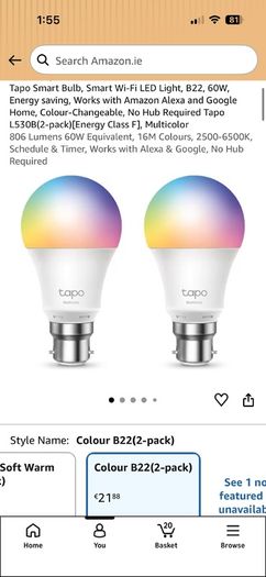 Tapo light bulbs (6pcs)
