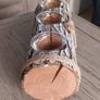 Rustic Log Tealight Holder Image 3