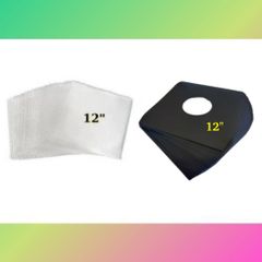 35% OFF!! Budget Pack Of No. 50 Plastic Outer 12 Inch LP Sleeves & No. 50 Black 12" ANTI-Static PREMIUM Inner Sleeves - Highest Quality Pure Polythene