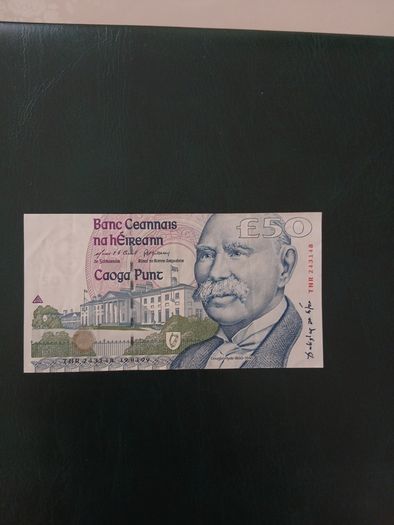 Irish 50 Pound Note - Series C 1999