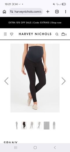Maternity Spanx black jeans size 10 8