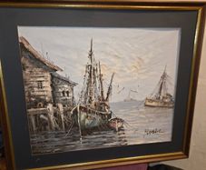 Signed Nautical painting - Florence