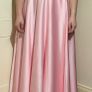 A-line floor length satin - Debs / bridesmaid gown. Colour Petal Image 2
