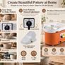 350W Electric Pottery Wheel with Foot Pedal & 16-Piece Tool Kit Image 3