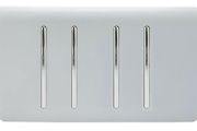 4 button lightswitch - Silver