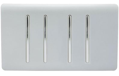 4 gang lightswitch - Silver