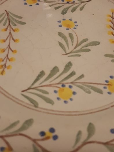 Antique fiance Plate