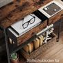 Console Table Vintage Brown-Black Narrow or Marble White Image 8