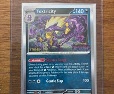 pokemon card toxtricity staff promo  card