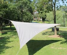Sun Shade Sail Waterproof Outdoor Garden Patio Party Sunscreen Awning 2x2x2m Triangle Canopy 98% UV Block with Free Rope, Grey