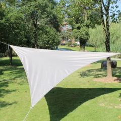 Sun Shade Sail Waterproof Outdoor Garden Patio Party Sunscreen Awning 2x2x2m Triangle Canopy 98% UV Block with Free Rope, Grey