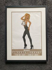 1973 Pirelli Calendar - June Art Framed - 54cm x 73cm