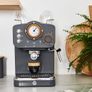 FREE P&P Nordic Espresso Coffee Machine with Milk Frother, Steam Pressure Control, 1.2L Detachable Water Tank, 1100W, Nordic Slate Grey Image 3