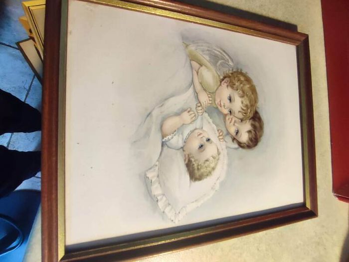 Framed Print Guardian Angels With Child
