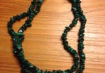 Vintage Green Gem Stone Necklace